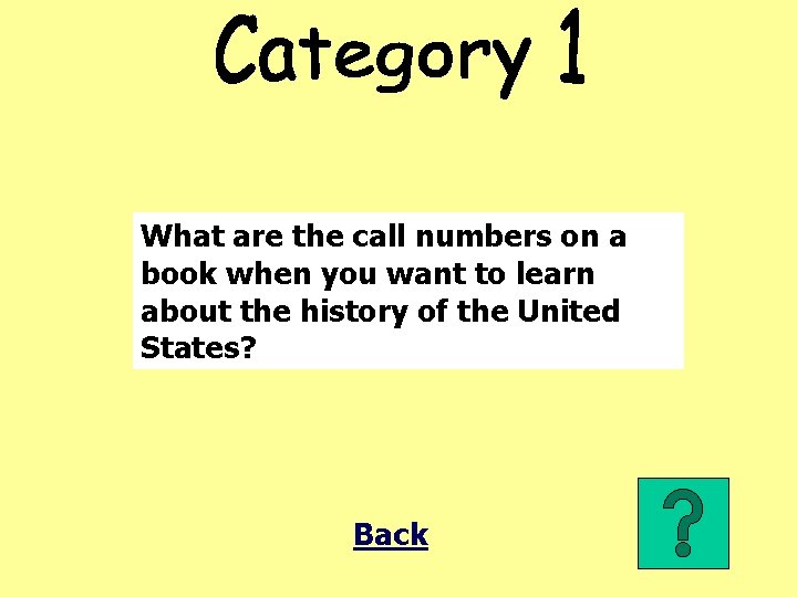 What are the call numbers on a book when you want to learn about
