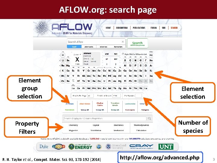 Materials Database Access AFLOW org AFLOW RESTAPI AFLUX
