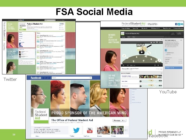 FSA Social Media Twitter You. Tube 26 Facebook 