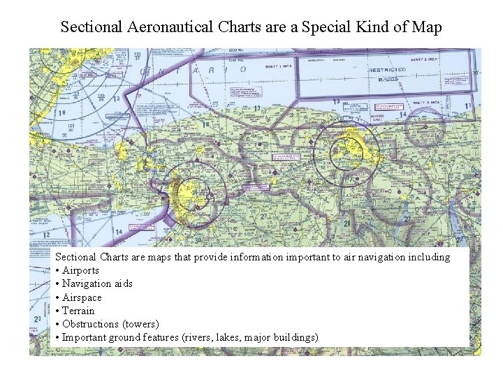 Sectional Aeronautical Charts are a Special Kind of Map Sectional Charts are maps that