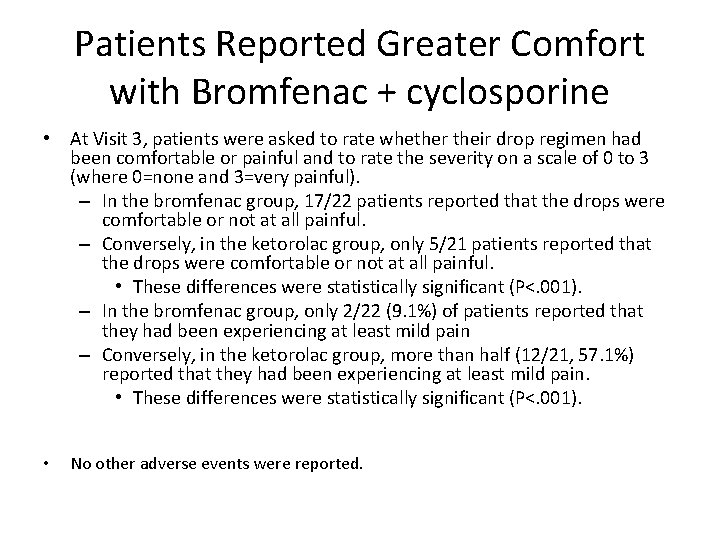 Comparison of Bromfenac vs Ketorolac During the Induction