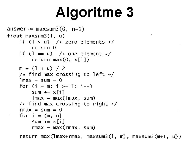 Algoritme 3 