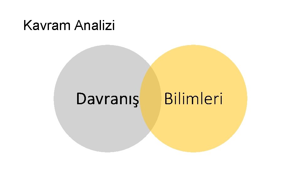 Kavram Analizi Davranış Bilimleri 