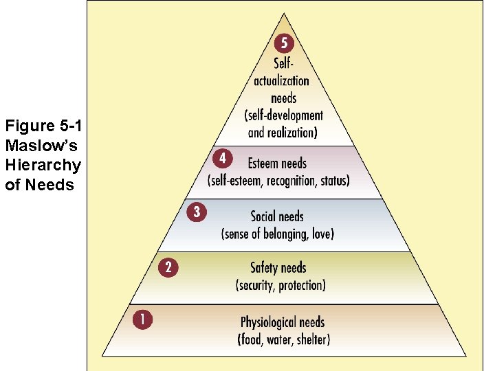 Figure 5 -1 Maslow’s Hierarchy of Needs 