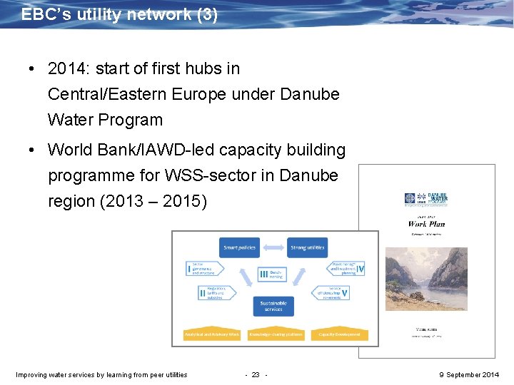 EBC’s utility network (3) • 2014: start of first hubs in Central/Eastern Europe under