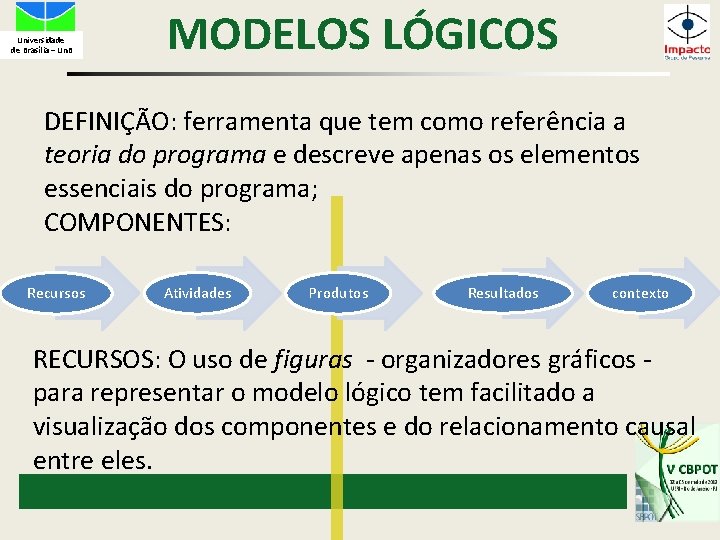 Universidade de Brasília – Un. B MODELOS LÓGICOS DEFINIÇÃO: ferramenta que tem como referência