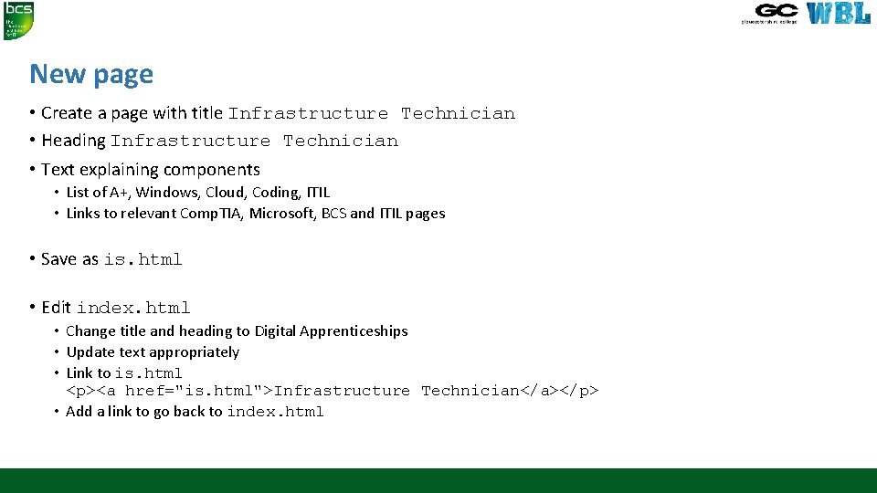 New page • Create a page with title Infrastructure Technician • Heading Infrastructure Technician New page • Create a page with title Infrastructure Technician • Heading Infrastructure Technician