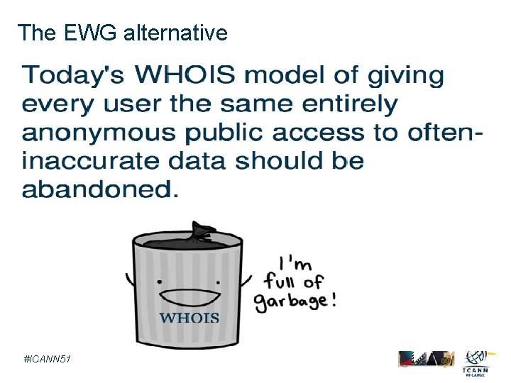 The EWG alternative Text #ICANN 51 