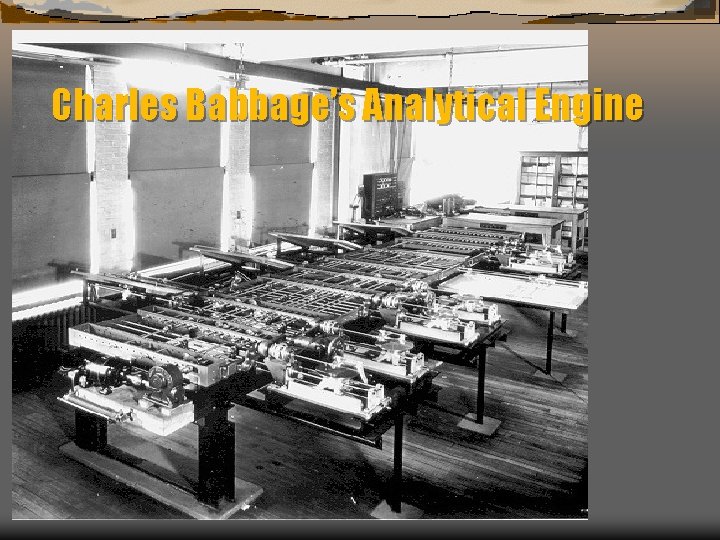 Charles Babbage’s Analytical Engine 