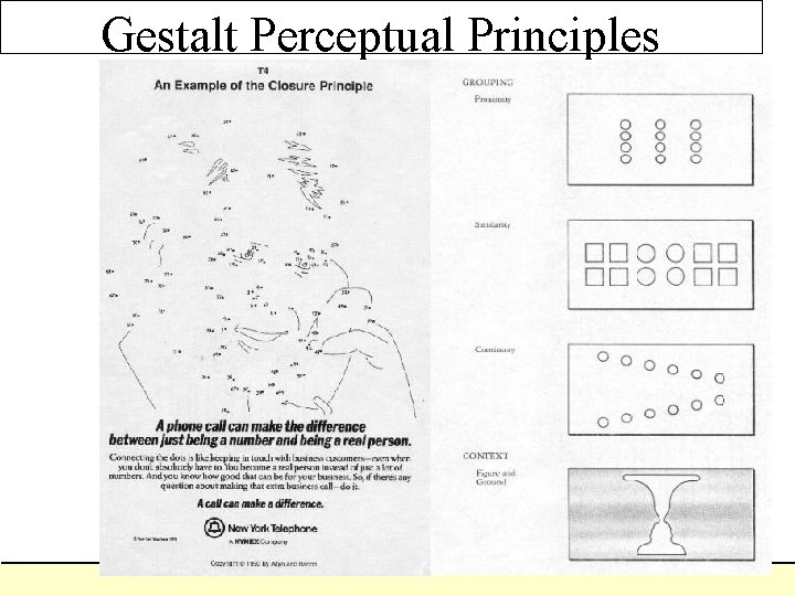 Gestalt Perceptual Principles Gestalt Perceptual Principles