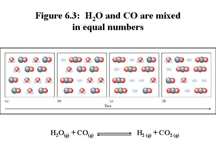 Figure 6. 3: H 2 O and CO are mixed in equal numbers H