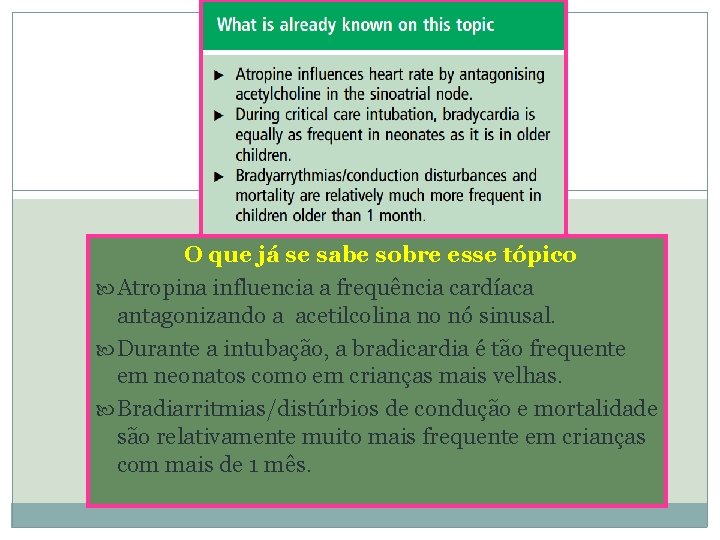 O que já se sabe sobre esse tópico Atropina influencia a frequência cardíaca antagonizando