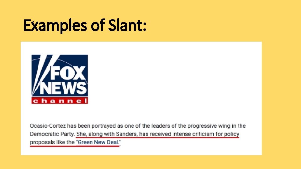 RECOGNIZING MEDIA BIAS bias can manipulate and blind