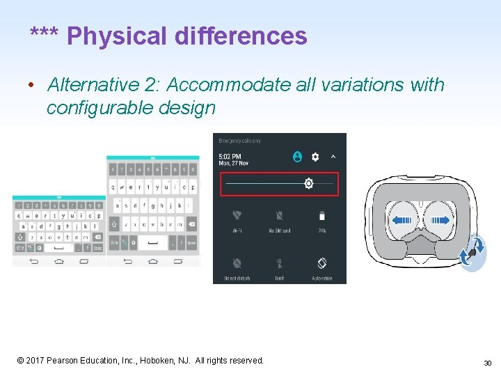 *** Physical differences • Alternative 2: Accommodate all variations with configurable design 1 -30