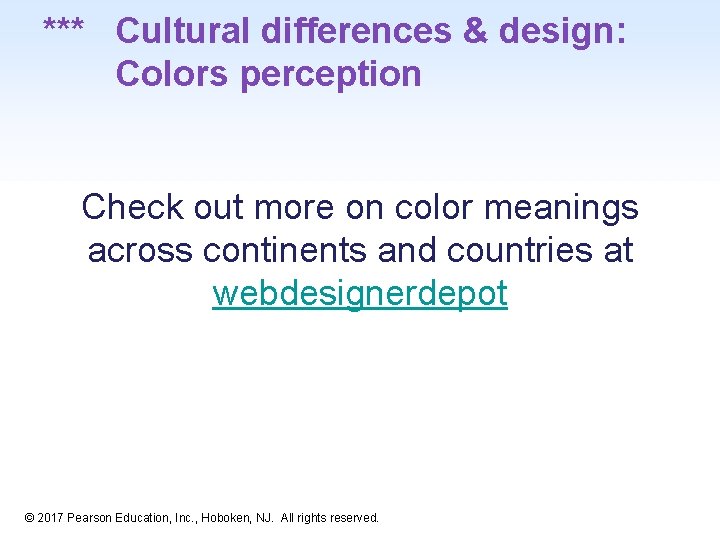 *** Cultural differences & design: Colors perception Check out more on color meanings across