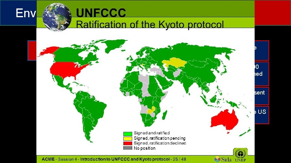 Environmental Policy Kyoto Protocol Policies In 1997, 150 nations agreed to reduce greenhouse gas
