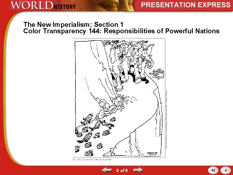 The New Imperialism: Section 1 Color Transparency 144: Responsibilities of Powerful Nations 5 of