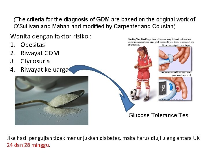 (The criteria for the diagnosis of GDM are based on the original work of