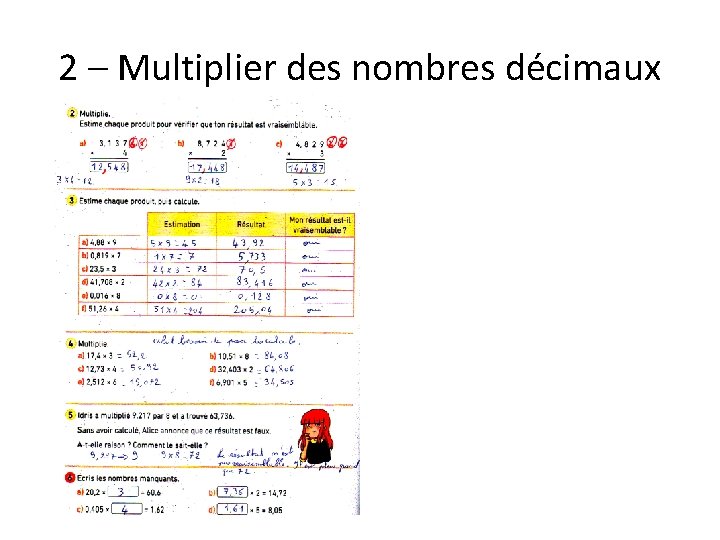 2 – Multiplier des nombres décimaux 