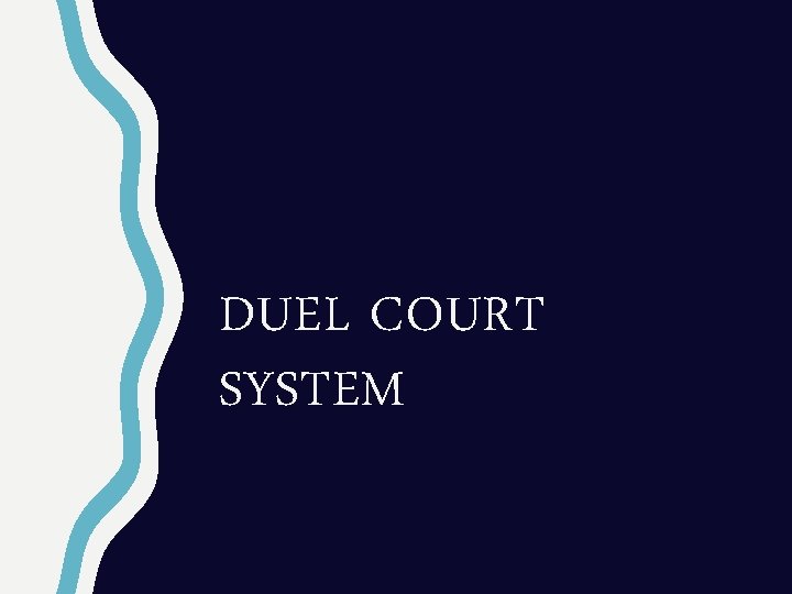 DUEL COURT SYSTEM 