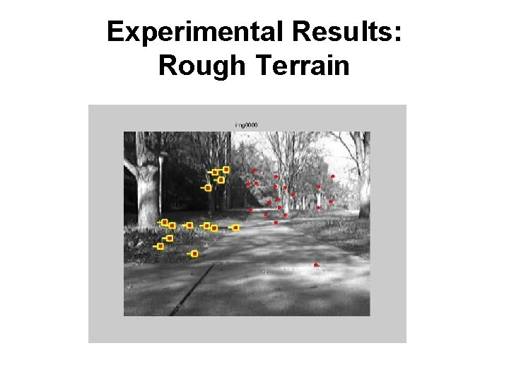 Experimental Results: Rough Terrain 