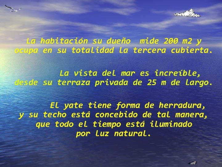 La habitación su dueño mide 200 m 2 y ocupa en su totalidad la