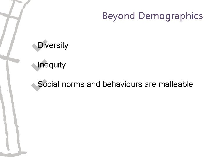 Beyond Demographics Diversity Inequity Social norms and behaviours are malleable 