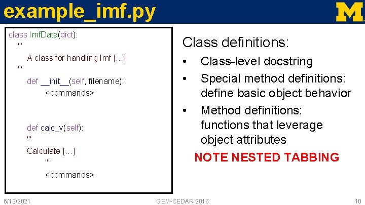 example_imf. py class Imf. Data(dict): ''’ A class for handling Imf […] ''' def
