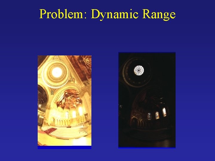 Problem: Dynamic Range 