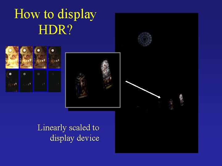 How to display HDR? Linearly scaled to display device 