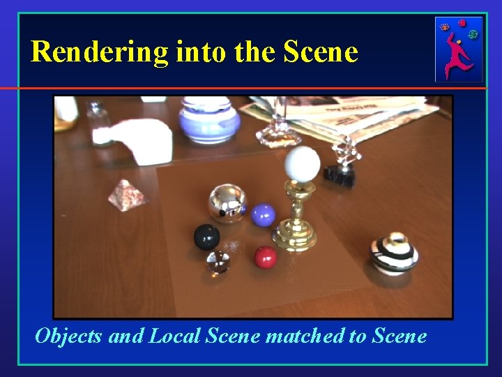 Rendering into the Scene Objects and Local Scene matched to Scene 