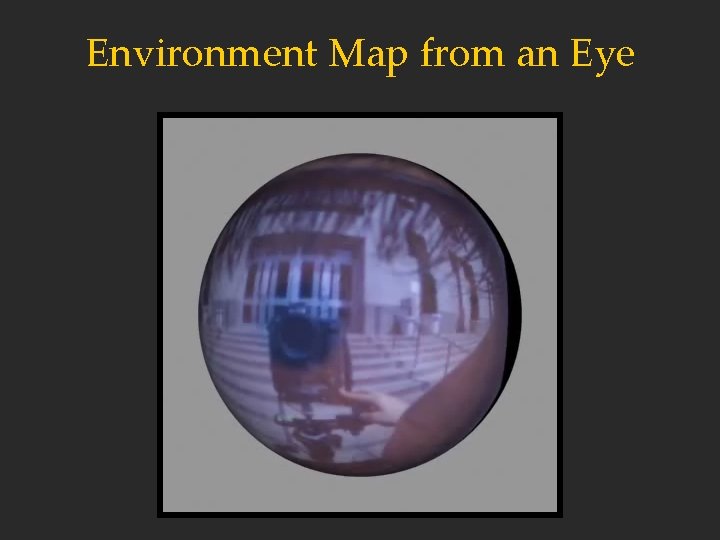 Environment Map from an Eye 