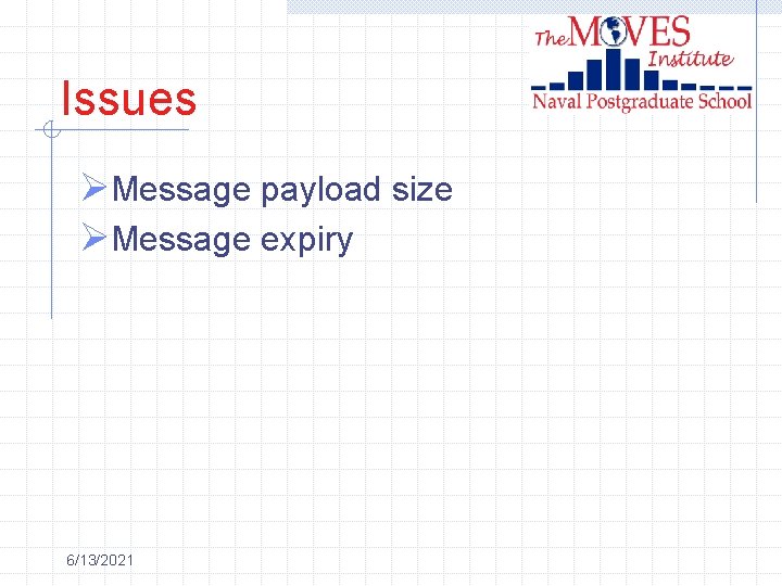 Issues ØMessage payload size ØMessage expiry 6/13/2021 