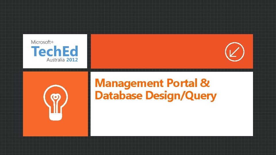 Management Portal & Database Design/Query 