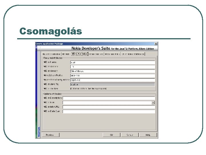 Csomagolás Csomagolás
