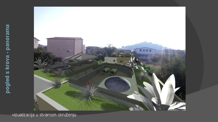 pogled s krova - panorama vizualizacija u stvarnom okruženju 