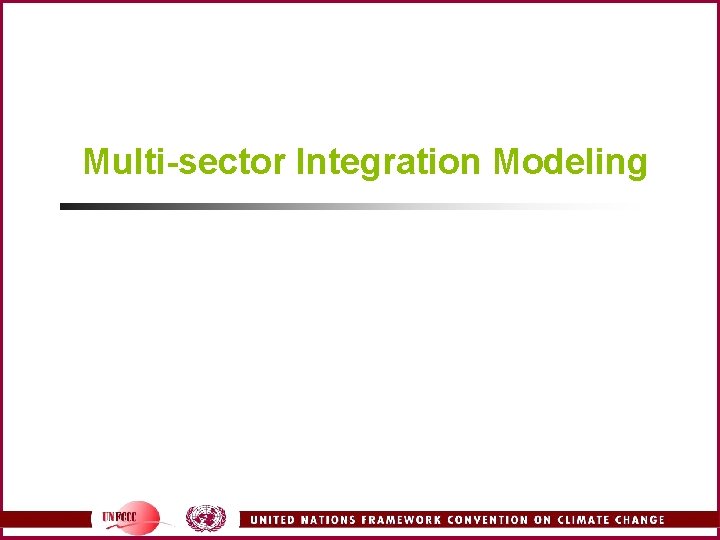 Multi-sector Integration Modeling 