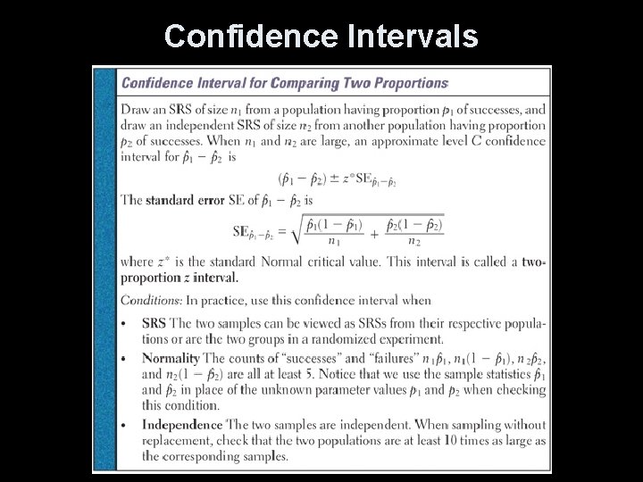 Confidence Intervals 