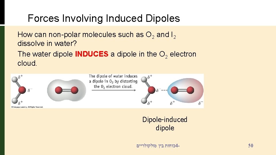 Forces Involving Induced Dipoles How can non-polar molecules such as O 2 and I Forces Involving Induced Dipoles How can non-polar molecules such as O 2 and I