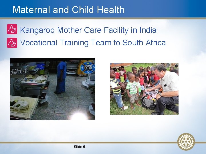 Maternal and Child Health • Kangaroo Mother Care Facility in India • Vocational Training