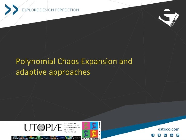 Polynomial Chaos Expansion and adaptive approaches 