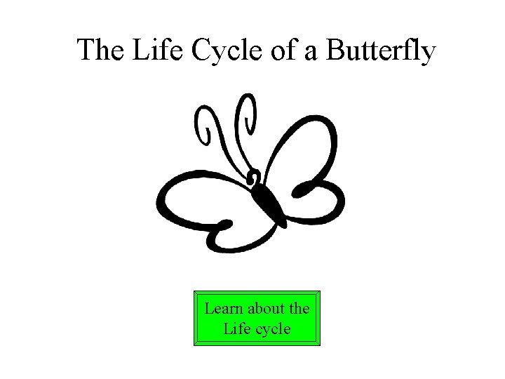 The Life Cycle of a Butterfly Learn about the Life cycle 