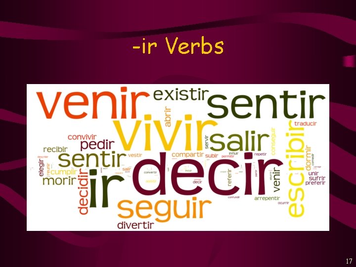 -ir Verbs 17 