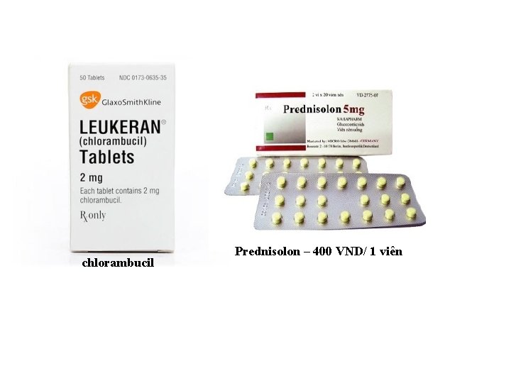 chlorambucil Prednisolon – 400 VND/ 1 viên 