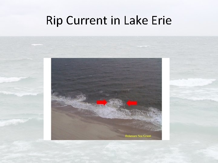 Rip Current in Lake Erie 