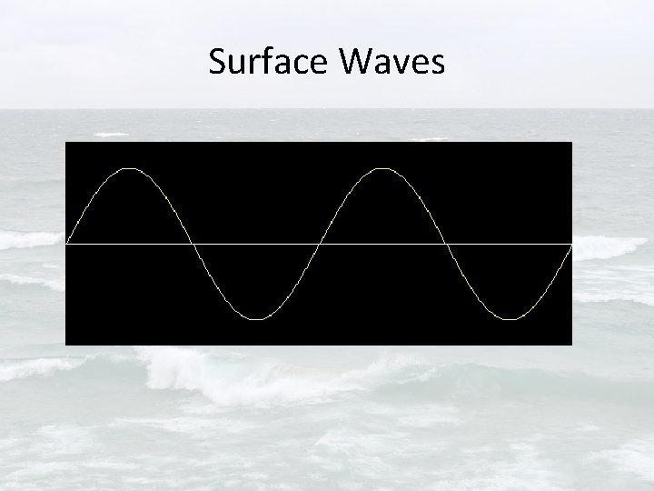 Surface Waves 