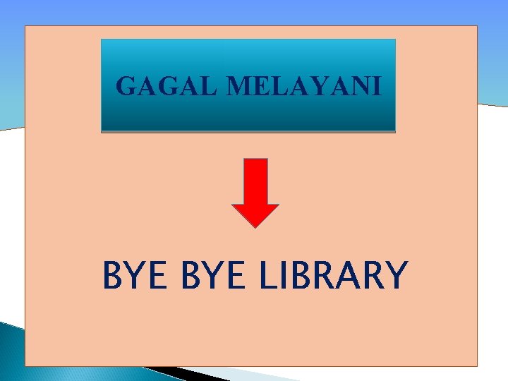 GAGAL MELAYANI BYE LIBRARY 