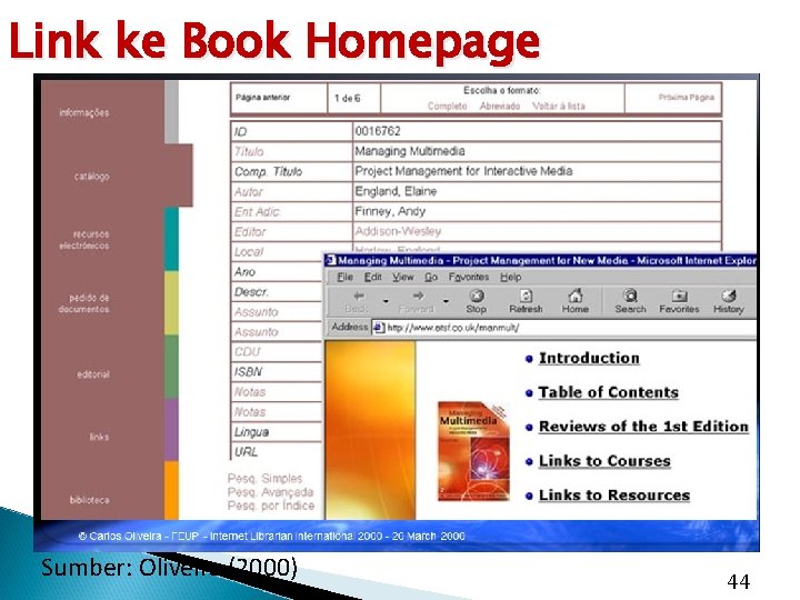 Link ke Book Homepage Sumber: Oliveira (2000) 44 