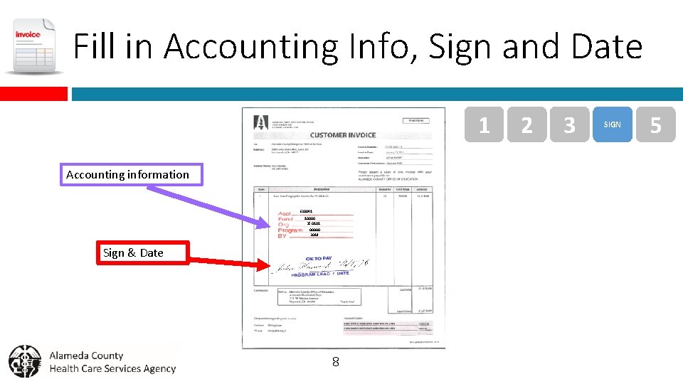 Fill in Accounting Info, Sign and Date 1 Accounting information 620041 10000 350101 00000