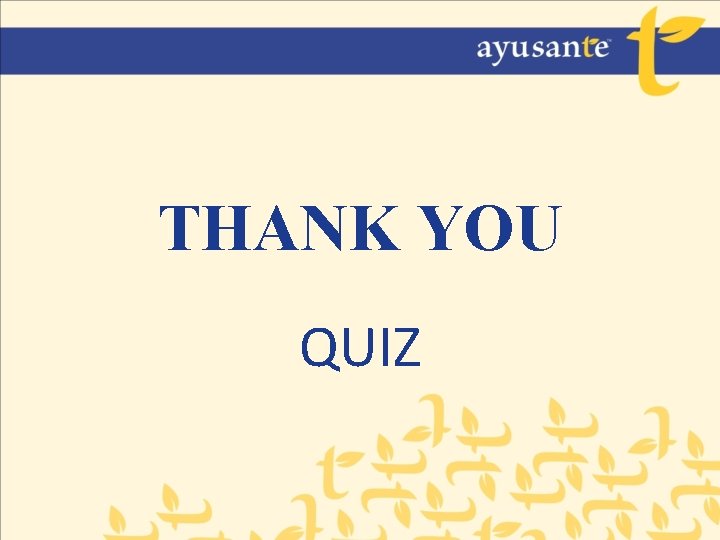 THANK YOU QUIZ 